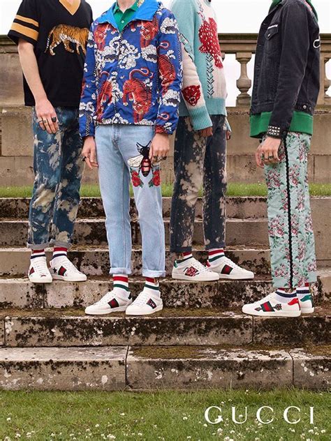 gucci ace sneakers men outfit.